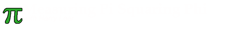 Measuring Pi Squaring Phi